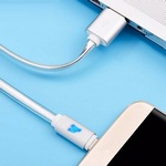  Hoco UPL12 Type-C Metal Jelly Knitted 1.2 M silver