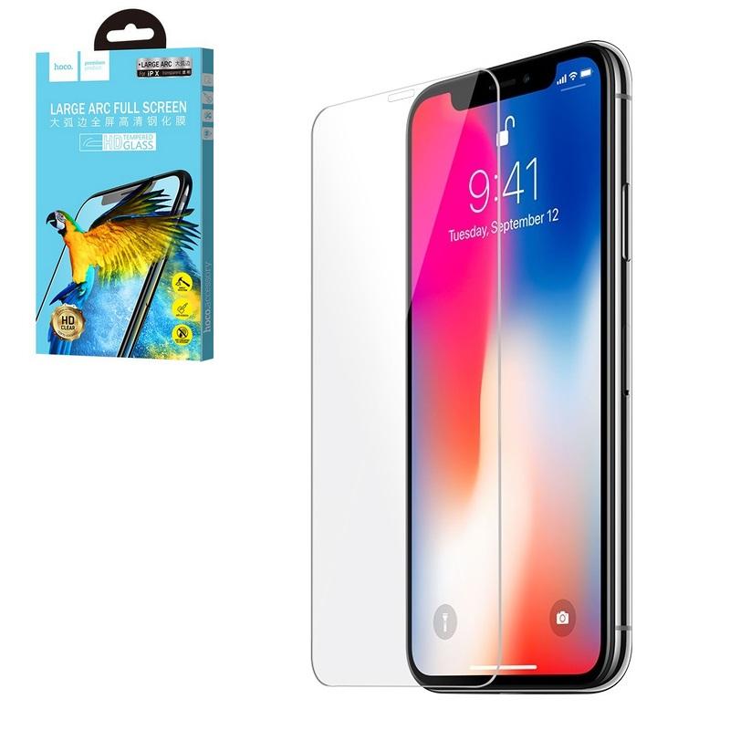   Hoco  iPhone X/XS (A10) Large arc full screen HD tempered glass